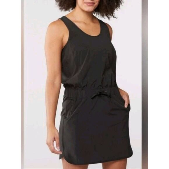 Patagonia Dresses & Skirts - Patagonia Fleetwith Black Racerback Athletic Dress Women’s Sz Medium